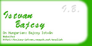 istvan bajcsy business card